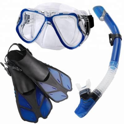 China Freediving/spearfishing/diving/snorkeling snorkeling mask snorkeling gear snorkeling equipment cheap dry rubber fins rubber fins mask snorkeling set China air for sale