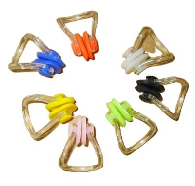 China Durable swimming grips / brave man / multicolor waterproof silicone smelless clip nose for sale