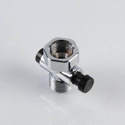 China Without Diverter Small three-way water stop valve shower rod accessories shower head socket accessories for sale