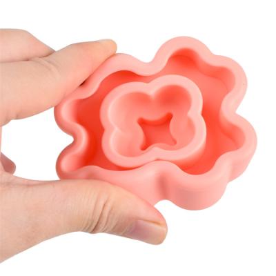 China Baby Educational Stackable Jigsaw Stacking Toy Soft Silicone Baby Toys Building Block for sale