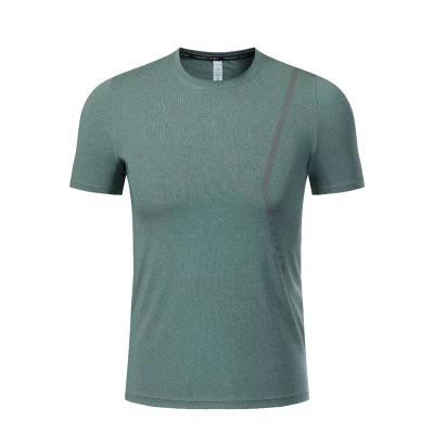 China Hot Selling Hot Selling Gym Shirts Mens Training Shirts Gym Moisture Wicking Running Active Shirt Anti-pilling Custom Logo for sale