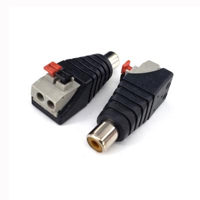 China audio & 2021 Newest Style Video Black Rca Female Connector Use For Audio Video Power Led Electrical Equipment for sale