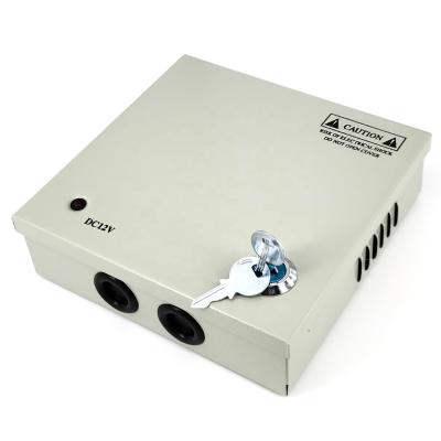 China High Quality CCTV Camera 100-240V 12V5A4CH 60W CCTV Camera Power Box For LED Light And CCTV Camera Power for sale