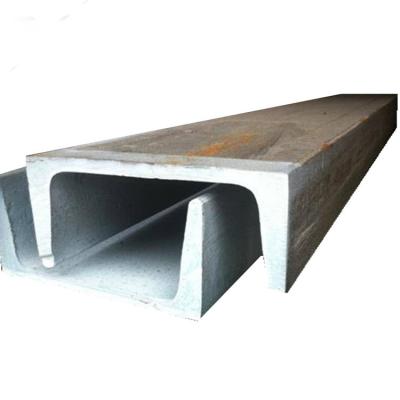 China Railway Factory Provides Steel Channel Hot Dip Galvanized Strut Slotted C Channel for sale