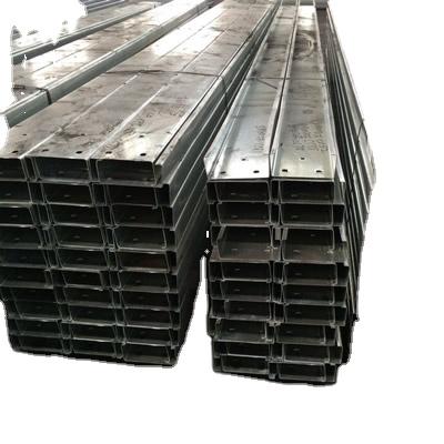 China Construction C Beam Steel Structure Warehouse Fabrication Dip Galvanized Steel I-beams for sale