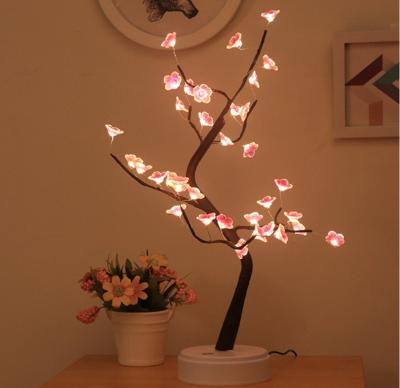 China Modern 60 LED Sakura Tree Lights Led Blossom Tree with Flowers Led Decorative Twig Light for sale