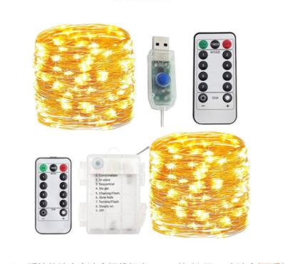 China LED String Light Battery Usb Remote Control Decor Led Christmas String Light Led Copper Wire Light for sale