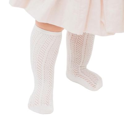 China Good Quality Net Cotton Mesh Stockings Summer Thin Viable Knee High Infant Mosquito Repellent Socks for sale