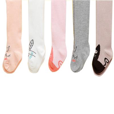 China Girls Healthy Breathable 100% Cotton Knitted Kids Legging School Socks Soft Seamless Pantyhose Tights for sale