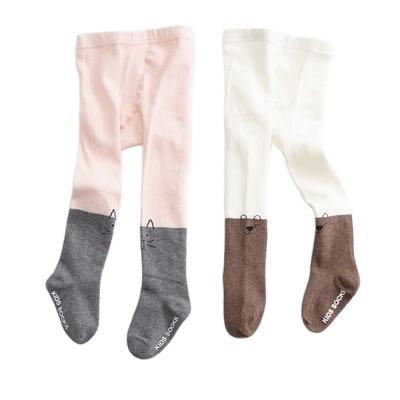 China Factory Supply Customized Hot Selling Cute Cats Girls Pantyhose Pantyhose Long Seamless Baby Toddler Socks for sale