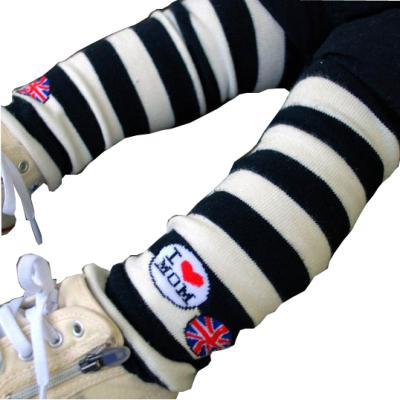 China Factory price rainbow zebra grain sleeve thigh high socks knee protector harajuku socks viable socks for sale