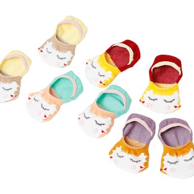 China Viable Summer Wearing Cute Baby Socks Design Rabbit Insole Invisible Socks Non Slip for sale