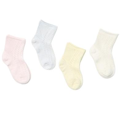 China South Korea Cotton Sustainable Thin Baby Summer Loose Baby Children's Combed Net Mesh Sock for sale