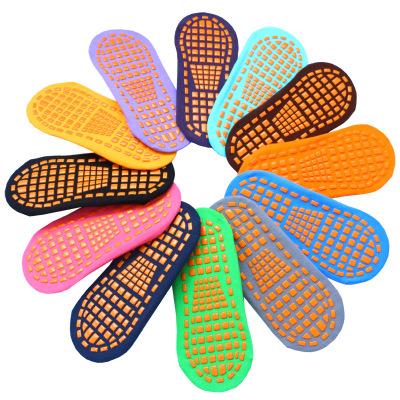 China Viable Rubber Dots For Trampoline Socks Yoga Rubber Silicone Coated Indoor Socks for sale