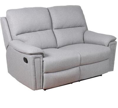 China Modern cheap modern living room 2 seat fabric recliner sofa set for sale