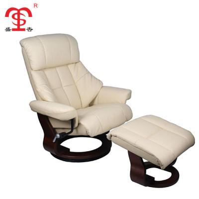 China Super Comfortable Modern Living Room Furniture Recliner Leisure Chair With Stool for sale