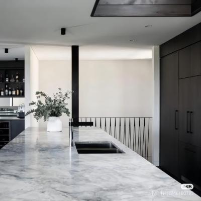 China Modern Super Honed Calacatta Gray Marble Slab Price For Brazilian Quartzite Dolomite White Kitchen Countertops for sale