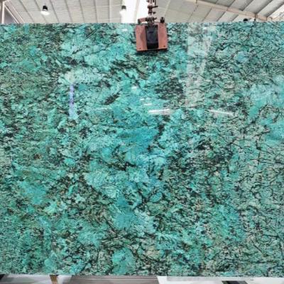 China Modern Amazon Green Marble Slab 20mm White Marble Collection Best Slab Prices for sale