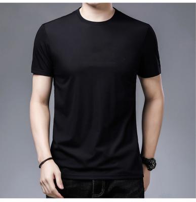 China Bamboo men T-shirt, no MOQ of customization sbamy anti-shrink, ready to ship, 230GSM 95% bamboo, OEKO for sale