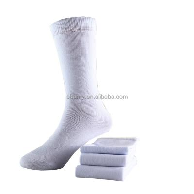 China Brand antibacterial sbamy white school tube bamboo socks for sale