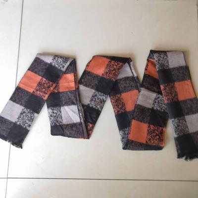 China 2021 Newest Fashion Plaid Pattern Scarf Breathable Bamboo Scarf And Shawl For Men And Women for sale