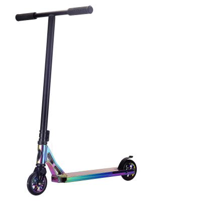 China NEO CHROME factory supplypro freestyle stunt scooter rainbow chrome tris 110mm finish neon high end stunt scooter for sale