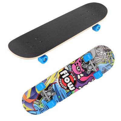 China Young Skateboard Decks White 28 Inch Maple Wood Skateboard for sale