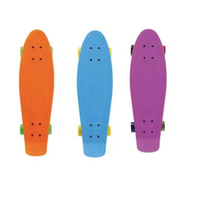 China Kid 22inch PP Plastic Fish Deck Skateboard With Single Color Or Printing Two Or Three Color Wear Proof Plastic Fish Board for sale