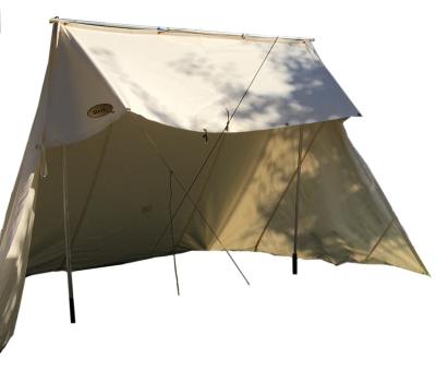 China Luxury Good Quality Cotton100% Twill Texture Anti Water T/C Large Family Camp Outdoor Camping Canvas Tent for sale