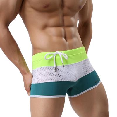 China Plus Size Drop Shipping High Quality Brave Person Nylon Spandex Trunks Swim Shorts for sale