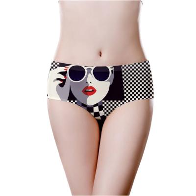 China Wholesale Women's Seamless Ice Silk Panties Breathable Printing for sale