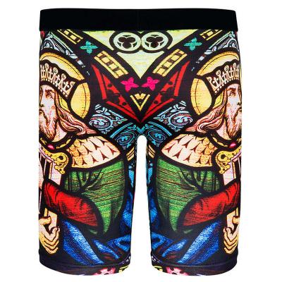 China Custom MOQ OEM ODM Viable Logo Boxers Full Digital Printed Men's Boxer Shorts Lows MOQ for sale