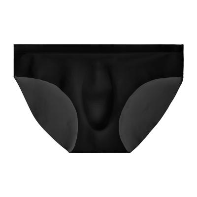 China Seamless Line Men Briefs Custom Solid Silk Breathable 3D Capsule Gay Sexy Underwear for sale