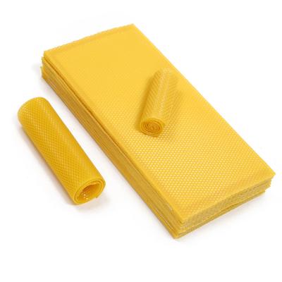 China Wholesale Bee Farm Beekeeping Hive Comb Beeswax Foundation Sheet For Beekeepers Beeswax Foundation for sale