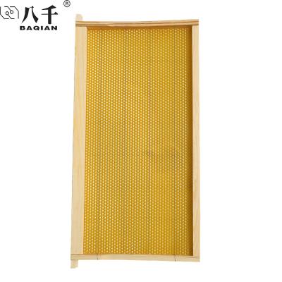 China Honey Flowing Bee Frame Bee Wax Base Sheet Assembled Bee Hive Deep Wooden Frame For Beekeeping for sale