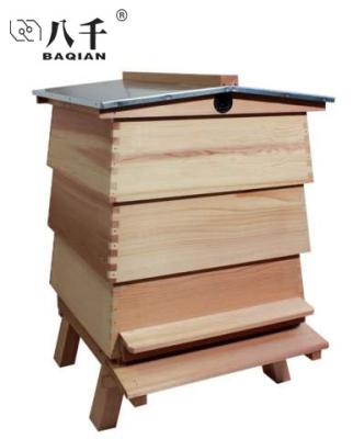 China Farms Beekeeping British Red Cedar Bee Mass Unmounted WBC National Hive for sale