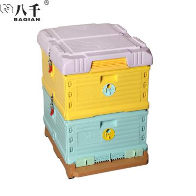 China Easily Assembled Plastic Hive 2 Layers Size Insulated Bee Hive Langstroth Set 20 Frame Hive Beekeeping Plastic Bee Box for sale