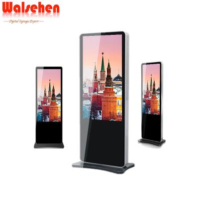 China Indoor Full HD Stand Alone LCD Advertising Display Device Digital Signage Poster Totem Kiosk For Commercial Application for sale