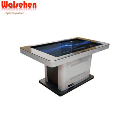 China Indoor Custom Smart LCD Touch Screen Digital Table Game Table All In One PC Smart Coffee Table All In One PC Kiosk for sale