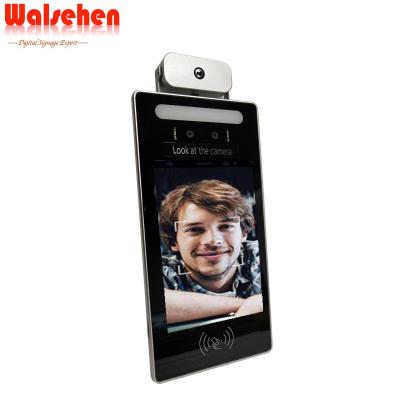 China Built-in Camera Automatic Face Recognition Temperature Measurement Tablet LCD Display with Korea Spanish Italian Japanese English Language for sale