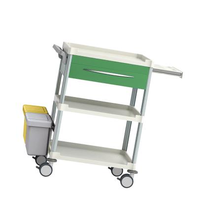 China Best Professional Hospital Trolley Hospital Medicine Storage and Transport Solution Manufacturing Workstations Mobile Emergency Trolley for sale