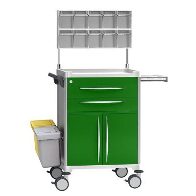 China New Arrival Medicine Storage and Transport Solution Best Price Medical Emergency Trolley Anesthesia Trolley Medicine Trolley for sale