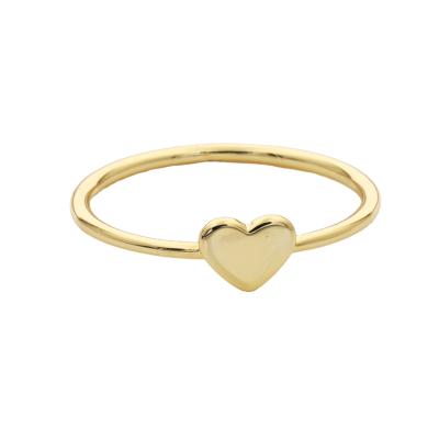 China Daidan Ring Women Small Gold Plated Custom Heart Star Nickel Free Minimalist Silver Rings for Ladies for sale