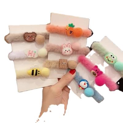 China Fashion Korean version of the new cute cartoon plush hair tie of an elastic headband band for girls for sale