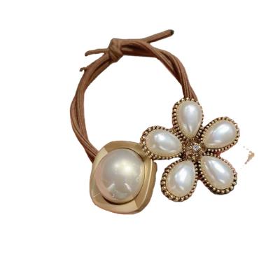 China New Modern Pearl Hair Ring Head Hair Tie Wholesale Hair Rope For Women for sale