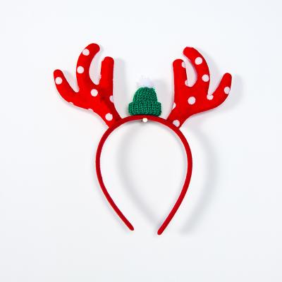 China New Party Christmas Decoration Cute Cartoon Christmas Antlers Snowman Headband for sale