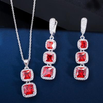 China Trendy For Ladies Gift Bridal Jewelry Sets To Wedding Women Earring Set Jewelry Necklace Set Jewelry for sale