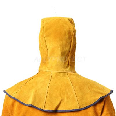 China Cool head protection flame retardant leather welding cap and safety doorag for welders for sale