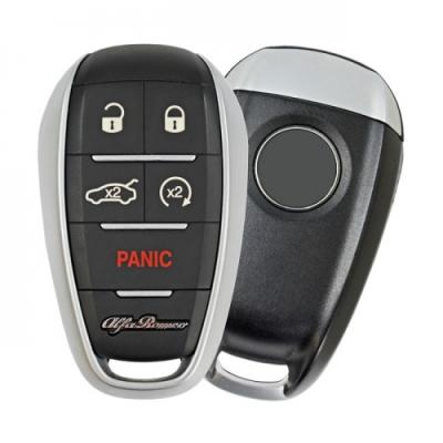 China Original Good Quality 5 Buttons Car Key CN092002 Smart Key For Romeo With 434 MHz Trasnponder 128 Bit AES Chip for sale