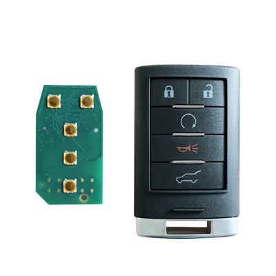 China smart key for Cadillac SRX 5 buttons car smart remote key 315mhz ID46 for Cadillac SRX NBG009768T CN030004 for sale